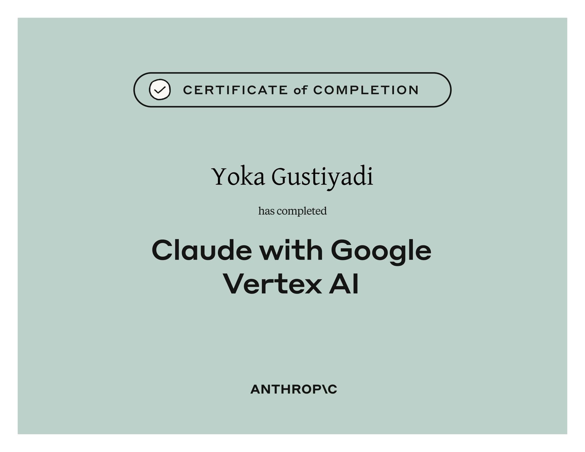 Claude with Google Vertex AI